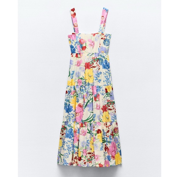 Zara FLORAL PRINT DRESS - Picture 11 of 16